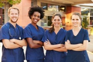 Four Nurses Posing