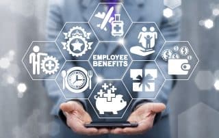 employee benefits career concept. business bonus work perks.